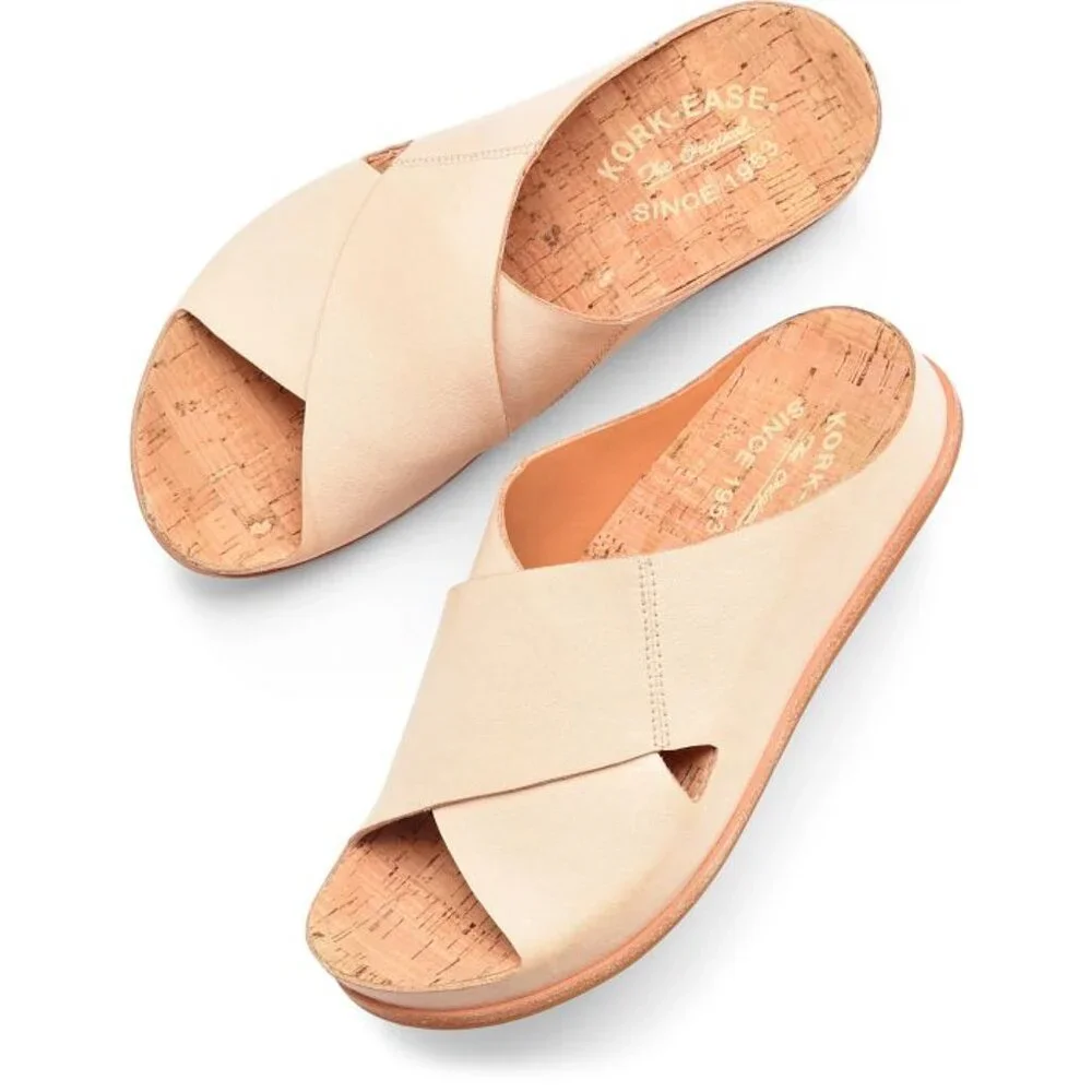 Kork-Ease Tutsi Cross-Band Sandal - Natural Nude
